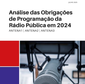 Análise das Obrigações de Programação da rádio pública - Antena 1, Antena 2, Antena 3, em 2024