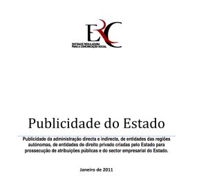 Estudo sobre Publicidade do Estado