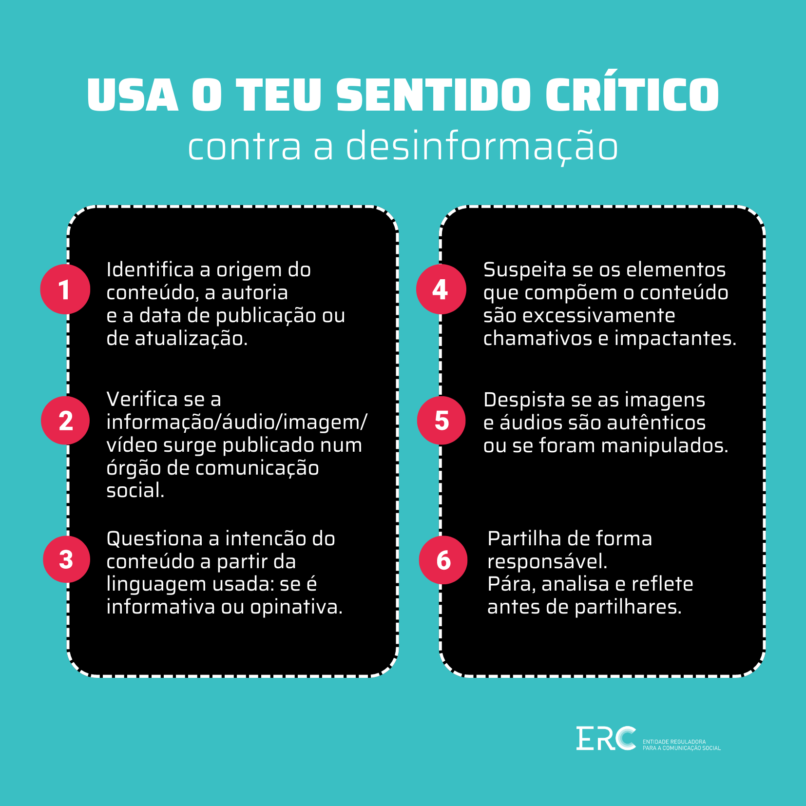 Usa o Teu Sentido Crítico contra a desinformação - Clique para descarregar!